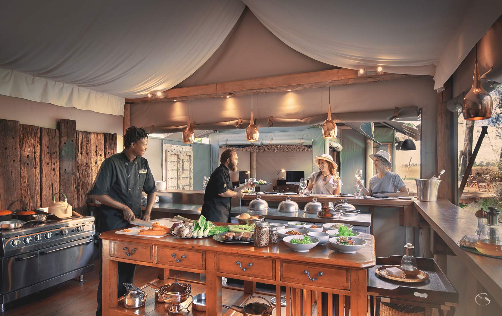 Duba Plains Suites Safari Cuisine and Executive Chef LuxurySafariCamps.com
