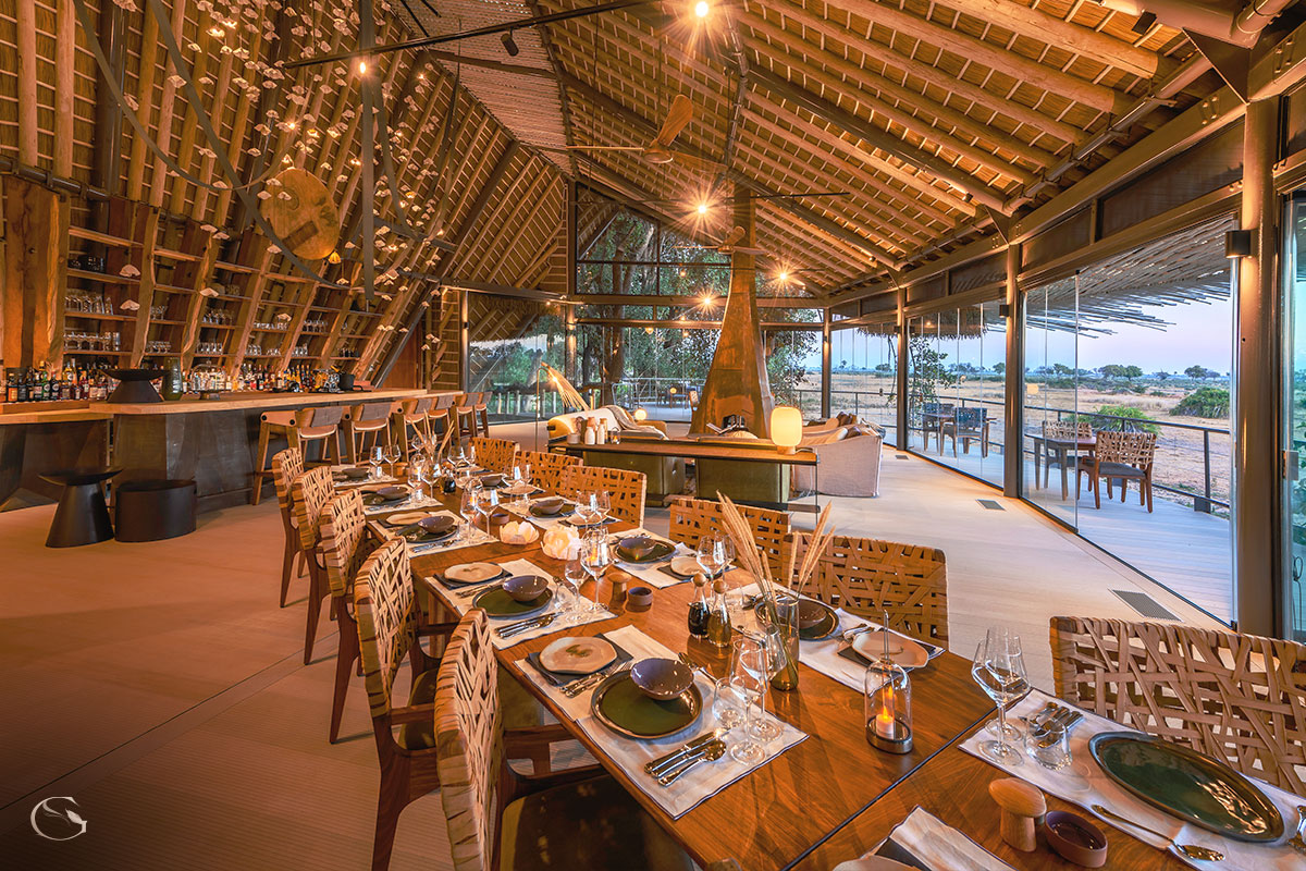 Dining areas at Jao Camp LuxurySafariCamps.com