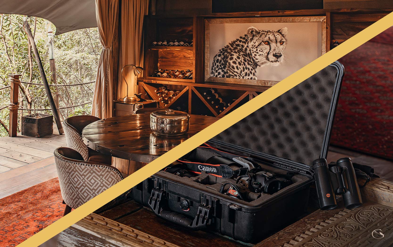 Photography kits on safari - Private Migration Safari - Guided Safaris® LuxurySafariCamps.com