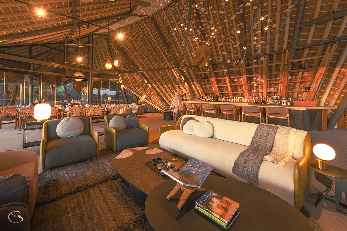 Lounge at Jao Camp LuxurySafariCamps.com