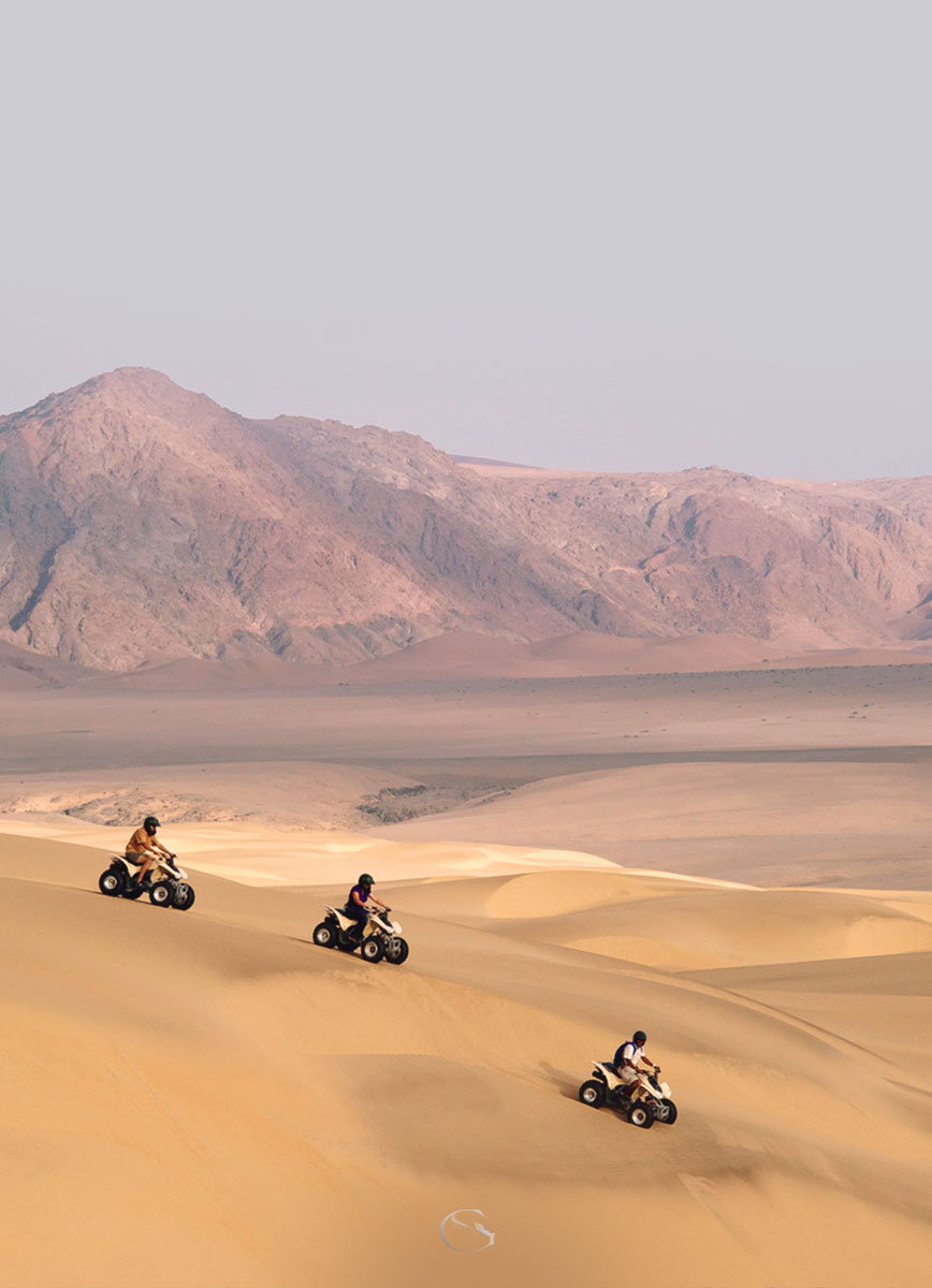 Quad biking Private Namibia Luxury Safari - Guided Safaris®  LuxurySafariCamps.com
