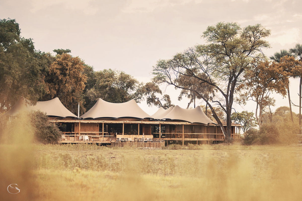 The beautiful wilderness setting of Little Mombo Camp